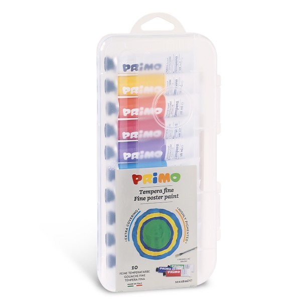 Fine poster paint in tube 10 colours