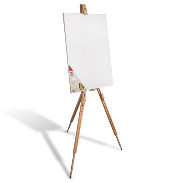 Easels, canvases and brush Outdoor easel