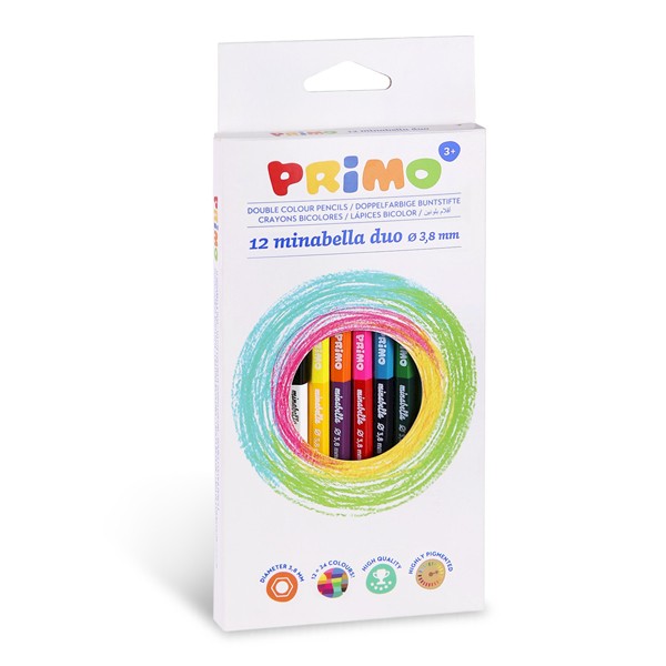 Minabella crayons de qualité superiéure 12 minabella duo