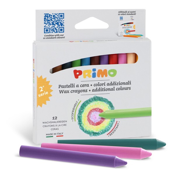 Crayons à la cire 12 couleurs