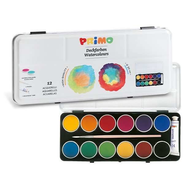 Watercolour tablets 12 colours