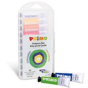 Morocolor PRIMO, Tempere per dipingere 8 colori metallizzati 4 colori fluo,  tempere lavabili per bambini colori a tempera in tubetto d'alluminio 12ml,  copertura extra Made in Italy, 450T12FMP : : Giochi e