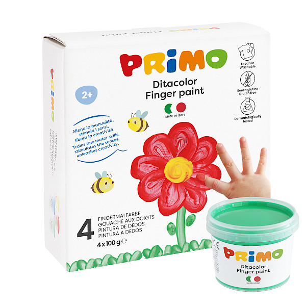 Finger paint 4 colours