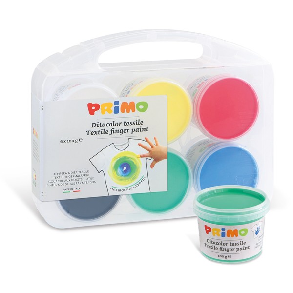 Textile finger paint 6 colours