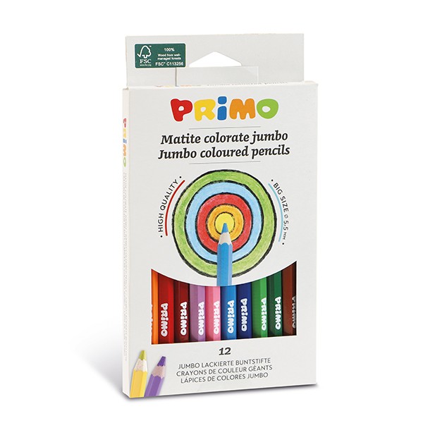 Jumbo coloured pencils 12 Jumbo