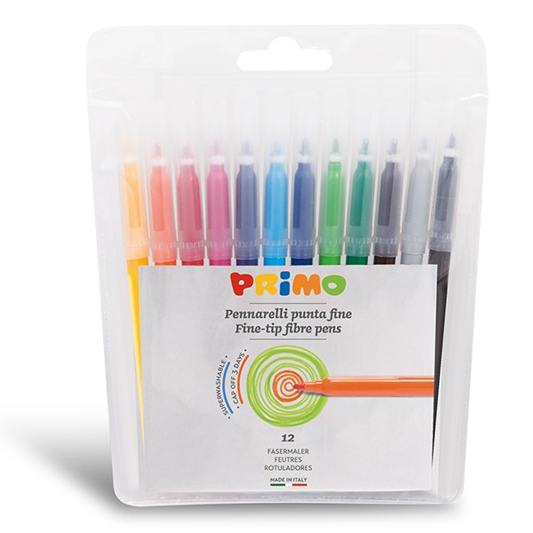 Fine tip fibre-tip pens 12 fine tip