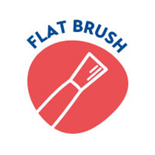 Flat brush