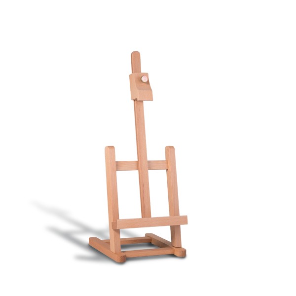 Easels, canvases and brush Desk easel