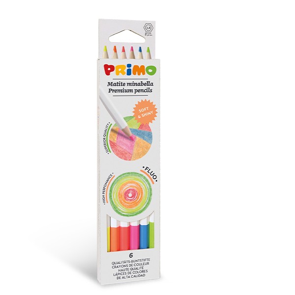 Minabella premium pencils 6 minabella fluo