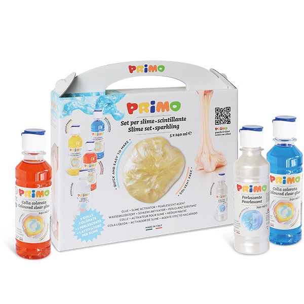 Colle colorée Set de slime scintillant