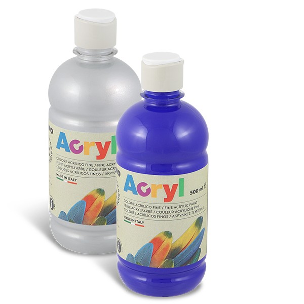 Peinture acrylique fine Flacon 500 ml