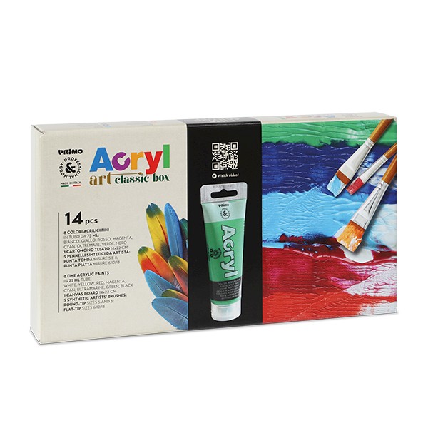 Peinture acrylique fine 8 tube