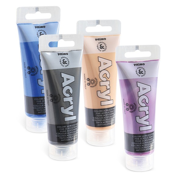 Fine acrylic paint metallic colours Tube 75 ml