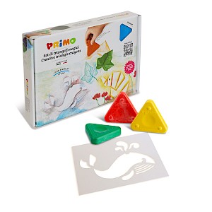 Lulubug Set Pittura A Cera D’Api Magica – 5 Triangoli Di Cera, 5 Stencil – Tema Sottomarino – Prodotto In Germania
