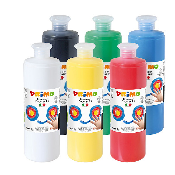 Finger paint 6 colours carton Finger paint 6 colours carton