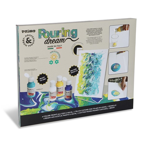 Peinture acrilique pour la technique du pouring Kit pouring dream