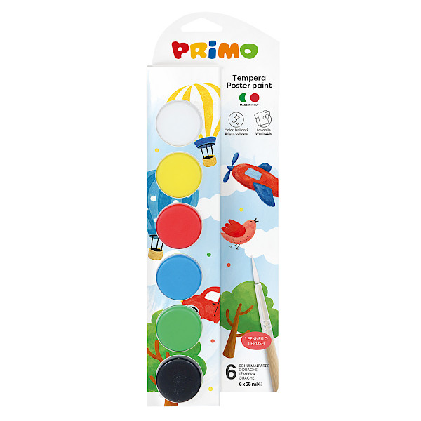 Premium ready-mix poster paint 6 colours