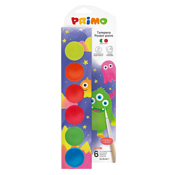 Tempera colori speciali 6 fluo
